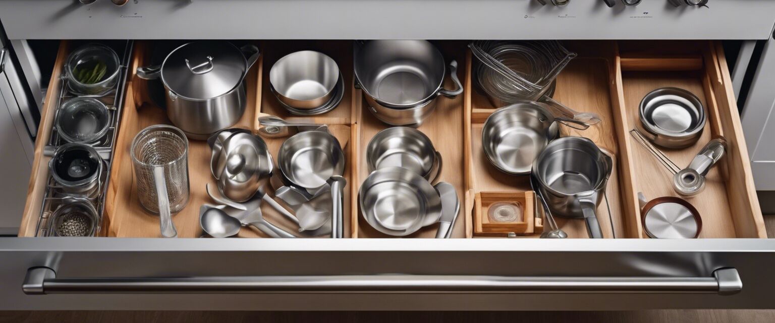 Organized kitchen gadgets