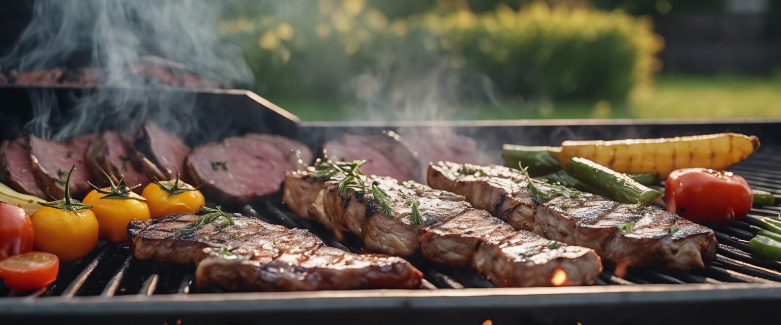 Outdoor grilling setup