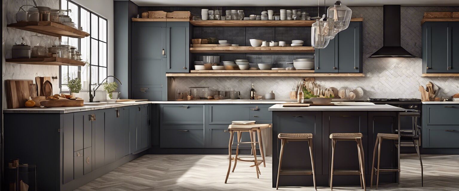 Example of a personalized storage plan in a kitchen.