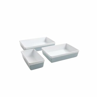 MARTHA STEWART 3 Piece Oven to Table Stoneware Bakeware