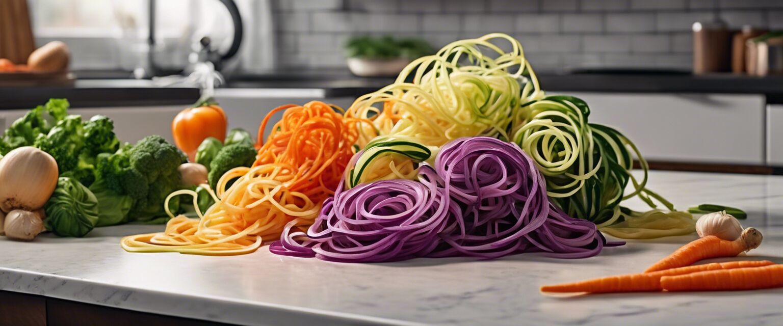 Spiralizer in use